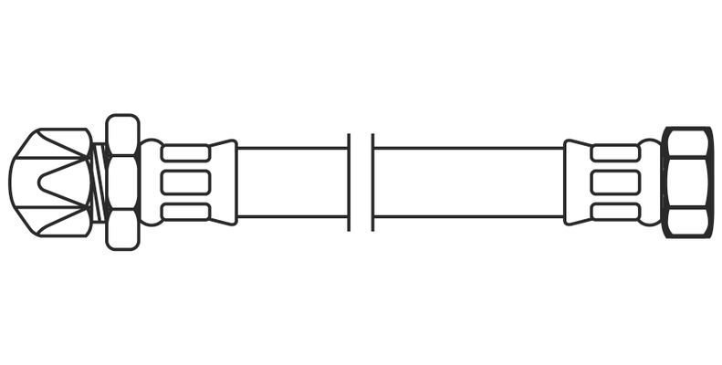 Neoperl Flexibler Verbindungsschlauch KTWA 300 mm 3/8" Qütschverschraubte x 3/8" Überwurfm. Bild 3