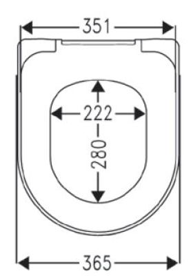 P&M WC-Sitz Wrap-Over, mit AS, Take-Off, zu S3WWCVOS + S2WWCOS, 365 mm, Farbe weiß Bild 6