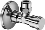 P&M TopSelect Eckventil 1/2", mit Schubrosette, Längenausgleich, selbstdichtendem Anschluss, DVGW geprüft, verchromt, Messing Bild 1