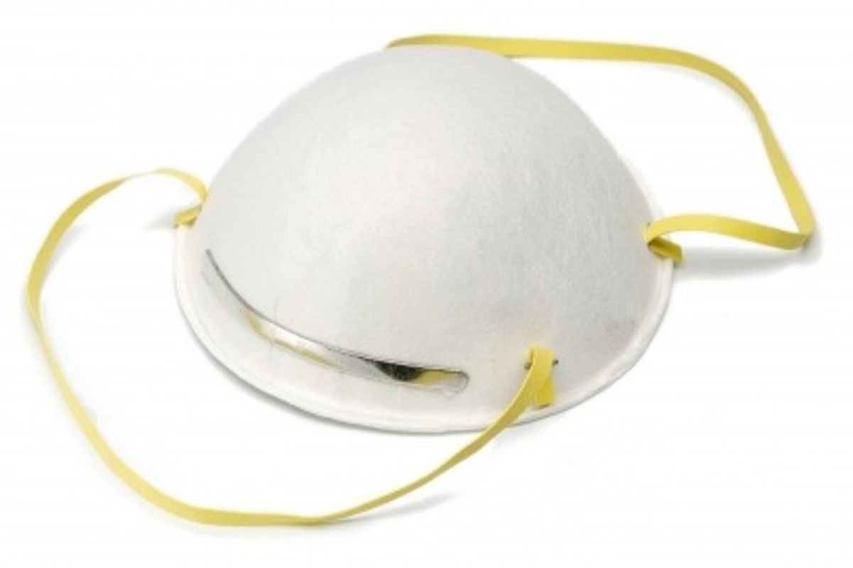 Brinko Grobstaubmaske EN 149 Schutzstufe FFP 1S gegen feste und flüssige Partikel, Farbe weiß Bild 1