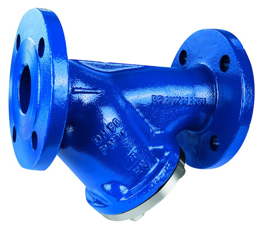 Resideo Schmutzfänger FY69P mit Flanschen GG blau Ausf. A, DN 100, Farbe blau Bild 1