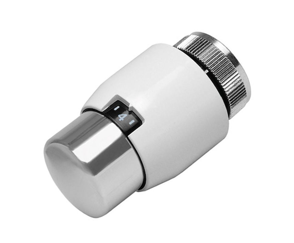 Resideo Thermostatregler T4xxx weiss, 6-26 Grad C, M, 30 x 1,5 mm, Farbe chrom Bild 1