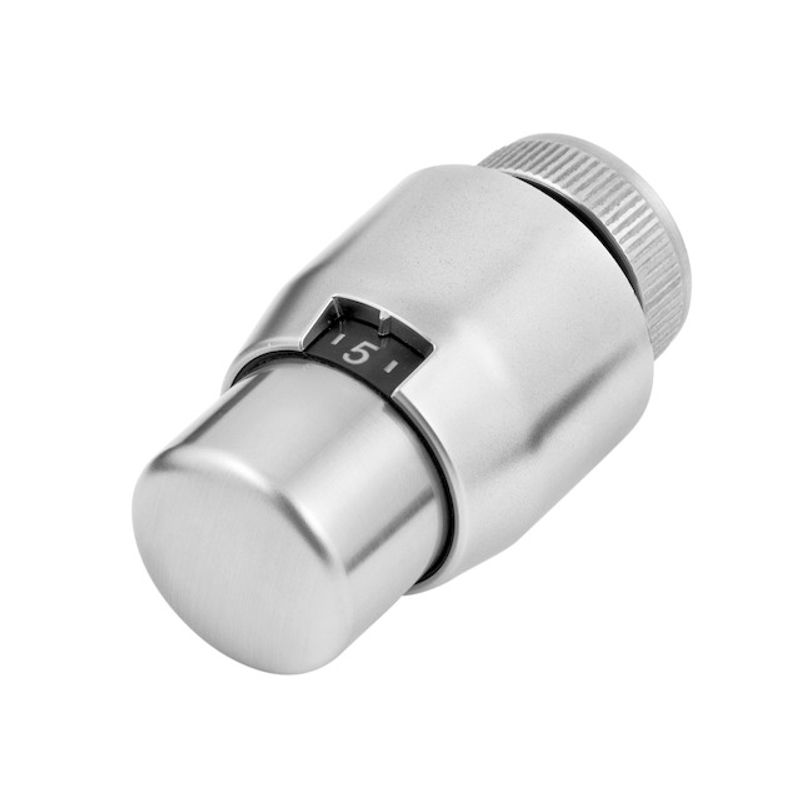 Resideo Thermostatregler T4xxx Gebürstet, 6-26 Grad C, M, 30 x 1,5 mm, Farbe Edelstahl Bild 1
