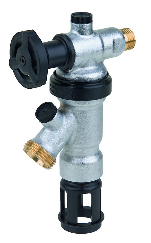 Resideo Systemtrenner BA295D-AS 1/2", verchr, drehbar mit integr.Absperreinheit, 153 mm Bild 1