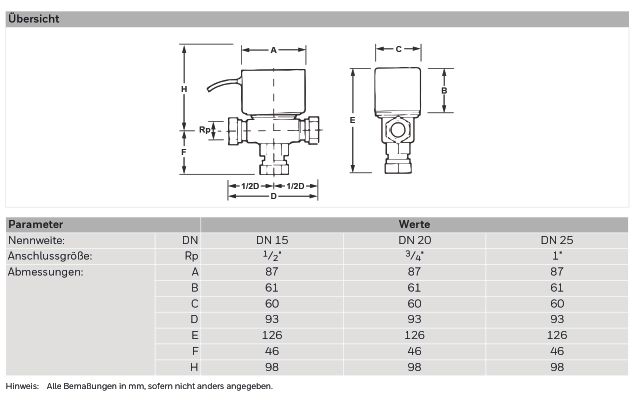 Resideo Dreiwege-Zonenventil V4044F Messing 3/4", DN 20, Material Messing Bild 3