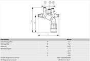 Resideo Systemtrenner BA195 BA entzinkungsbeständiges Messing E R3 / 8, 204 mm, Material Messing Bild 3