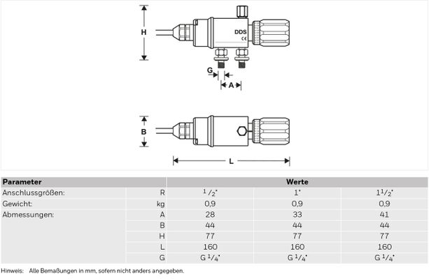 Resideo Differenzdruckschalter DDS76, für 1 1/2" - 2", 67 x 44 x 169 mm Bild 2