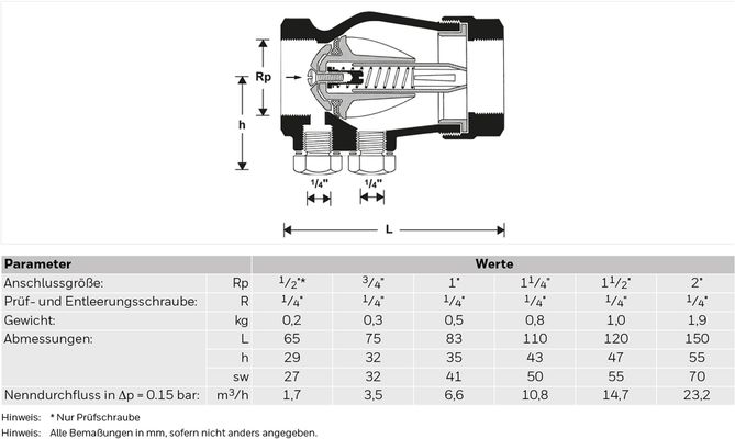Resideo Rückflussverhinderer RV280 Messing A, 1 1/2 ", Material Messing Bild 3