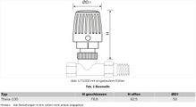 Resideo Thermostatregler Thera-100, gerade Ausführung, Anschluss M30 x 1,5, Kunststoff, weiß Bild 2