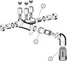 Resideo Systemtrenner BA195 BA entzinkungsbeständiges Messing E R3 / 8, 204 mm, Material Messing Bild 2