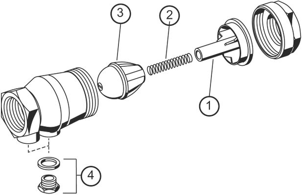 Resideo Rückflussverhinderer RV280 Messing A, 1 1/2 ", Material Messing Bild 2