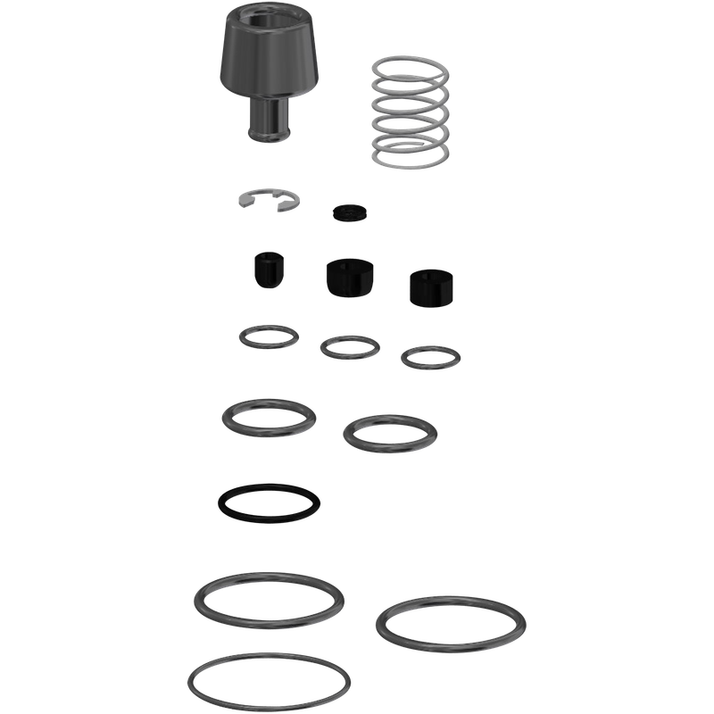 Aquarotter Ersatzteilset, Gummiteile, Feder, Sicherungsring Bild 1
