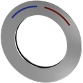 Aquarotter Rosette F5, mit Farbmarkierung und O-Ring Bild 1