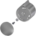 Aquarotter Temperaturwahlgriff, F5, aus Metall, ohne Logo Bild 1