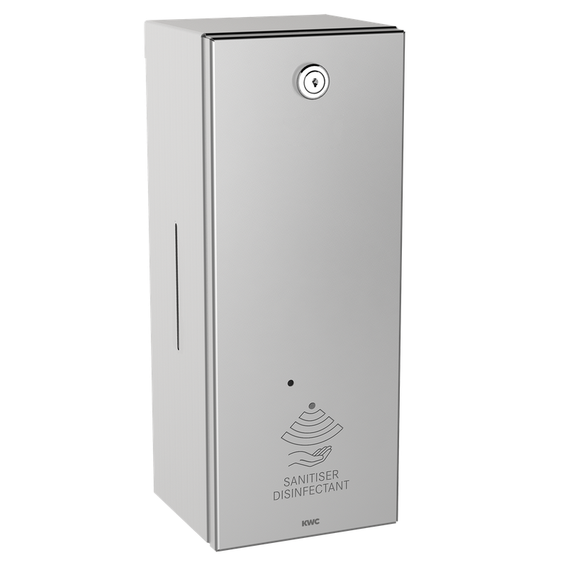 Aquarotter Seifen- und Desinfektionsspender RODAN berührungslos, 800ml, Edelstahl, 295 x 120 mm, Farbe silber Bild 1