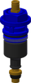 Aquarotter Funktionsteil für Duscharmatur, Farbkennung, DN 15, Farbe blau Bild 2
