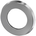 Aquarotter Schubrosette mit O-Ring, Farbe silberfarben Bild 2