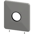 Aquarotter Edelstahlabdeckplatte, AQUAMIX, 205 x 225 mm Bild 2
