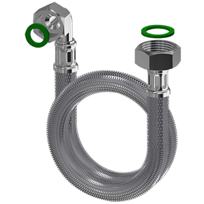 Aquarotter Schlauch, 3/4"1/2, 1000 mm, L-Form, DN 10 Bild 2