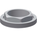 Aquarotter Gewindering M zum Funktionsteil, 33 x 1 mm Bild 2
