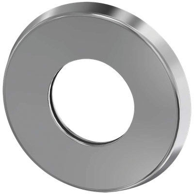 Aquarotter Schubrosette, mit O-Ring, Farbe silberfarben Bild 2