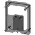 Aquarotter Rahmen FLUSH-S, mit opto-elektr. Steuerung und Befestigungsschrauben Bild 2