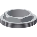 Aquarotter Gewindering M zum Funktionsteil, 33 x 1 mm Bild 3
