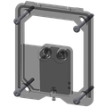 Aquarotter Rahmen FLUSH-S, mit opto-elektr. Steuerung und Befestigungsschrauben Bild 3