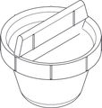Aquarotter Sieb (VPE 10 Stück) Bild 1