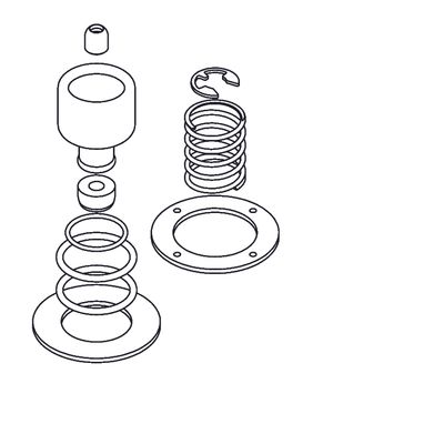 Aquarotter Ersatzteilset, Gummiteile Sicherungsring, Dichtungen, DN 15 Bild 3