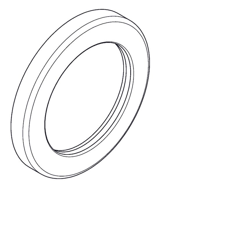 Aquarotter Schubrosette mit O-Ring, für AQUAMIX -Duscharmturen, Farbe silberfarben Bild 1