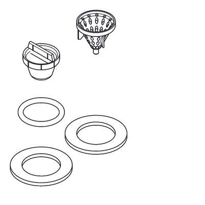 Aquarotter Montageset, bestehend aus: Sieb, Dichtungen, O-Ring Bild 3