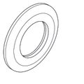 Aquarotter Schubrosette, mit O-Ring, 93 x 50 mm Bild 5