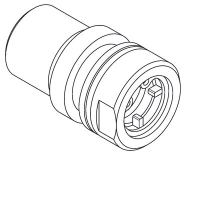 Aquarotter Anschlussstutzen für Duschkopf AQUAJET-Slimline, 44 mm lang, 9,0 l/min Bild 5