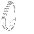 Aquarotter Elastomertaster zum SMARTWAVE- Duschpaneel Bild 5