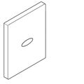 Aquarotter Abdeckplatte FLUSH-S, mit Sensorfenster, 120 x 150 x 15 mm Bild 5