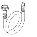 Aquarotter Schlauch, mit RV und Sieb Serie F5, Länge 380 mm, DN 6, 3/8", 8 x 1 mm Bild 5
