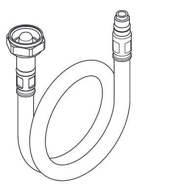 Aquarotter Schlauch, mit RV und Sieb Serie F5, Länge 380 mm, 3/8"8 x 1, DN 6 Bild 5