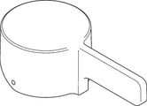 Aquarotter F5 Hebelkappe zum F5L-Mix- Einhebelmischer, Hebellaenge 50 mm, Farbe bunt Bild 1