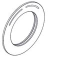 Aquarotter Rosette F5, mit Farbmarkierung und O-Ring Bild 5