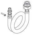 Aquarotter Schlauch, F5, Länge 1200 mm, Steckfitting 11 mm x 3/4", DN 10 Bild 5