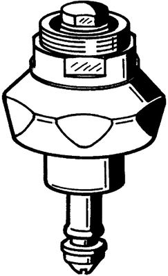Aquarotter Oberteil für Magnet-Selbst- Schlussventil, DN 15, Material Messing Bild 2