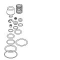 Aquarotter Ersatzteilset, Gummiteile, Feder, Sicherungsring Bild 4