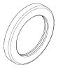 Aquarotter Schubrosette mit O-Ring, für AQUAMIX -Duscharmturen, Farbe silberfarben Bild 6