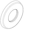 Aquarotter Schubrosette, mit O-Ring, Farbe silberfarben Bild 6