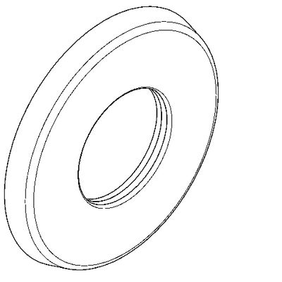 Aquarotter Schubrosette, mit O-Ring, Farbe silberfarben Bild 6
