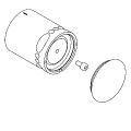 Aquarotter Temperaturwahlgriff a.Metall, für Thermoelement mit nichtsteigende Spindel Bild 6