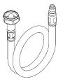 Aquarotter Schlauch, mit RV und Sieb Serie F5, Länge 380 mm, DN 6, 3/8", 8 x 1 mm Bild 6