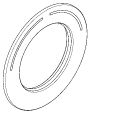 Aquarotter Rosette F5, mit Farbmarkierung, ADurchmesser: 77 mm, ID:49.5 mm, Farbe silberfarben Bild 6