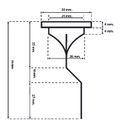 Aquarotter Gummimembrane, CAMPUS, für wasserlose Wandurinale Bild 2
